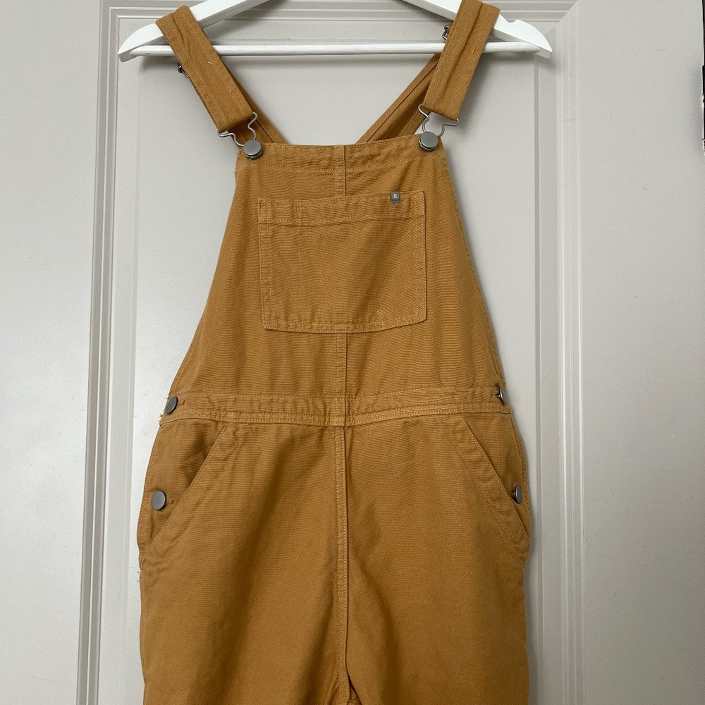 Everlane The Canvas Mustard Overalls Size 00